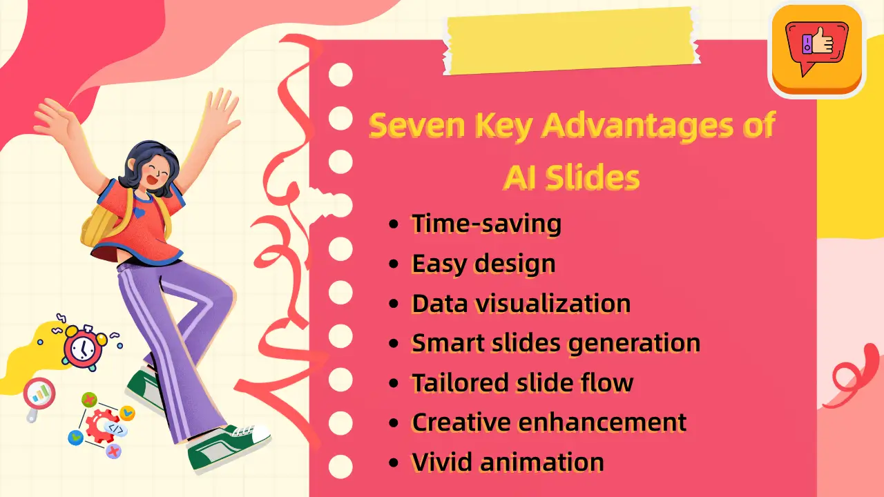 Seven key advantages of AI slides